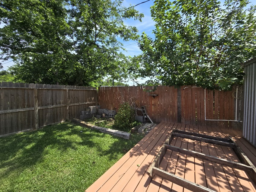 1110 Greencroft Street Channelview, TX 77530 - Photo 24 of 24 a backyard of a house with lots of green space