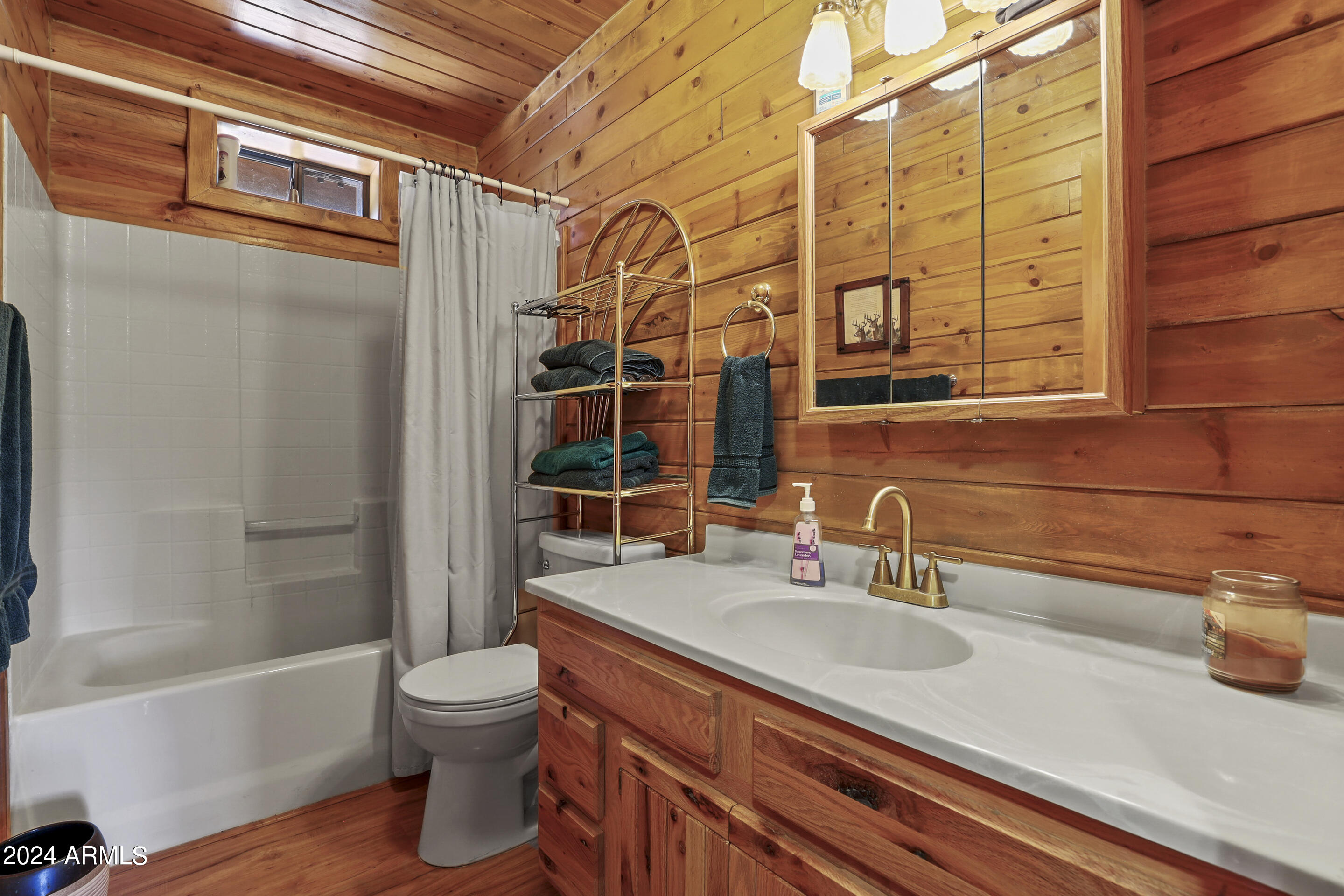 4758 Rim View Loop Strawberry, AZ 85544 - Photo 11 of 40 a bathroom with a sink a toilet and shower