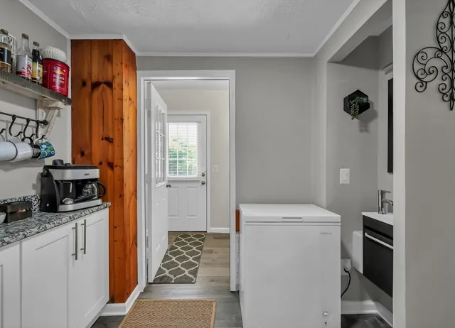 a room with storage and utility