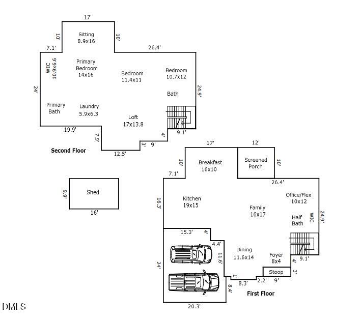 59 Two Belles Court Angier, NC 27501 - Photo 44 of 44 Floorplan