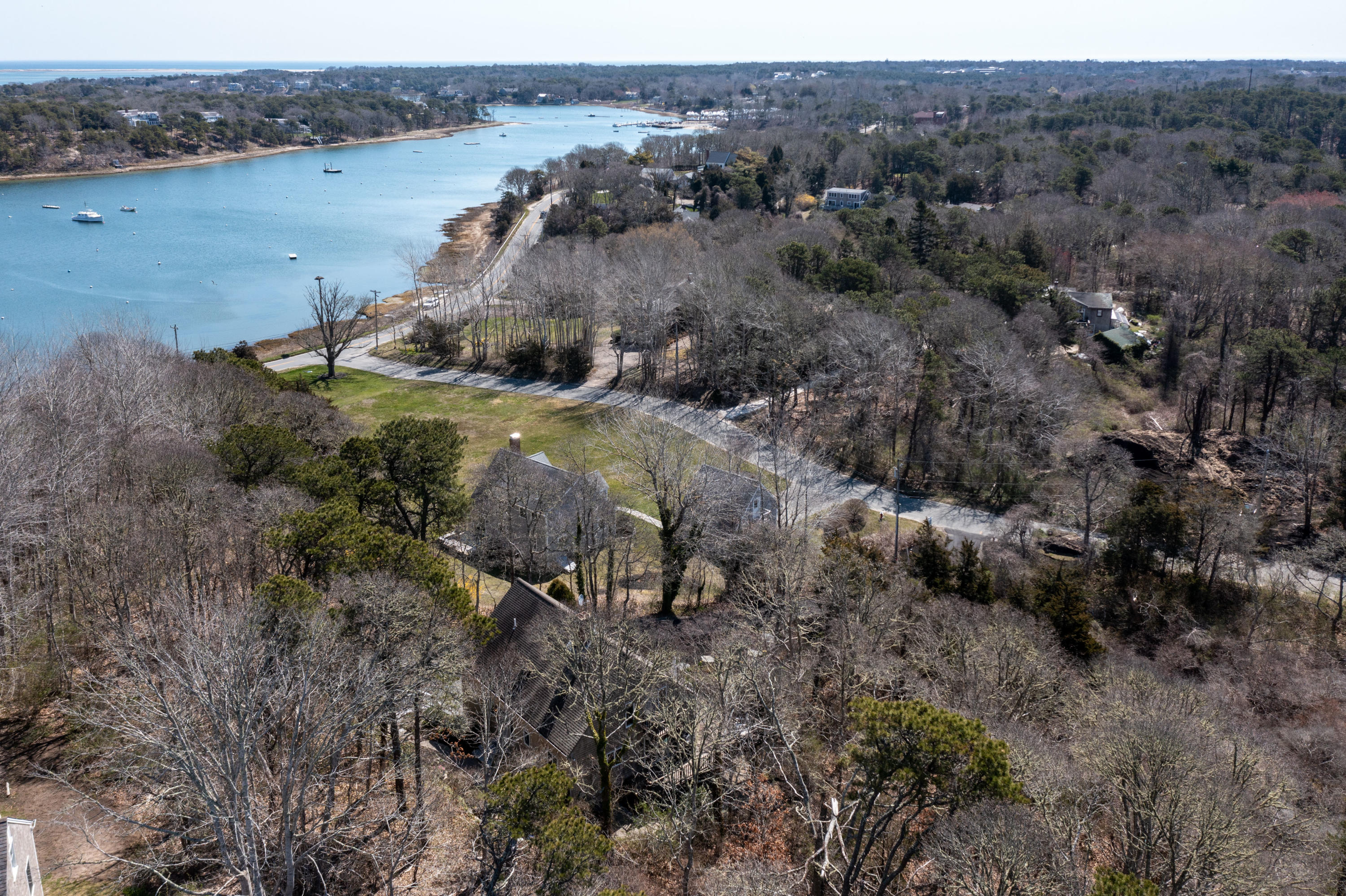38 Crosswind Farm Road Chatham, MA 02633 - Photo 29 of 36 a view of a lake in middle of forest