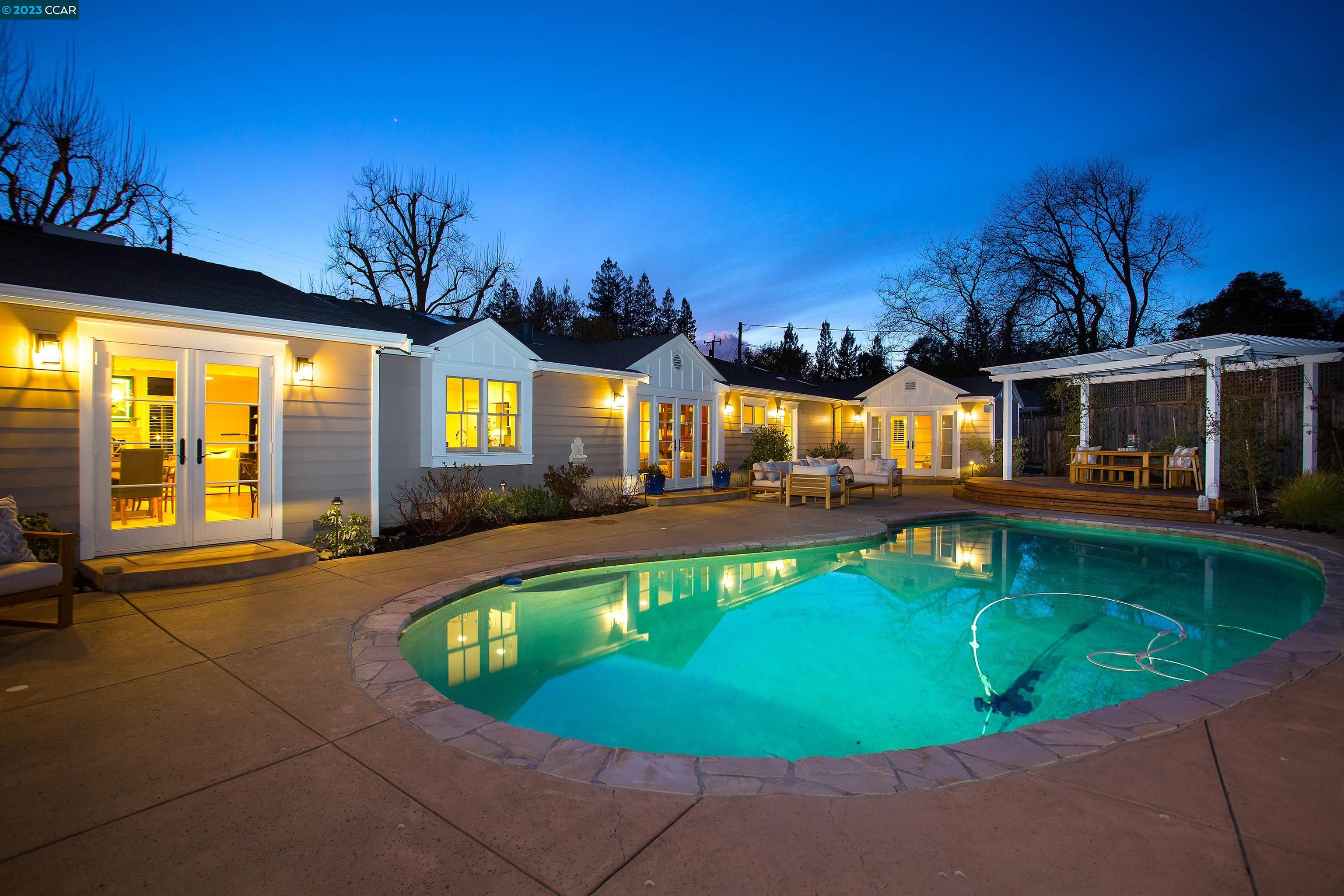 1332 Reliez Valley Road Lafayette, CA 94549 - Photo 1 of 1 a view of swimming pool with outdoor seating