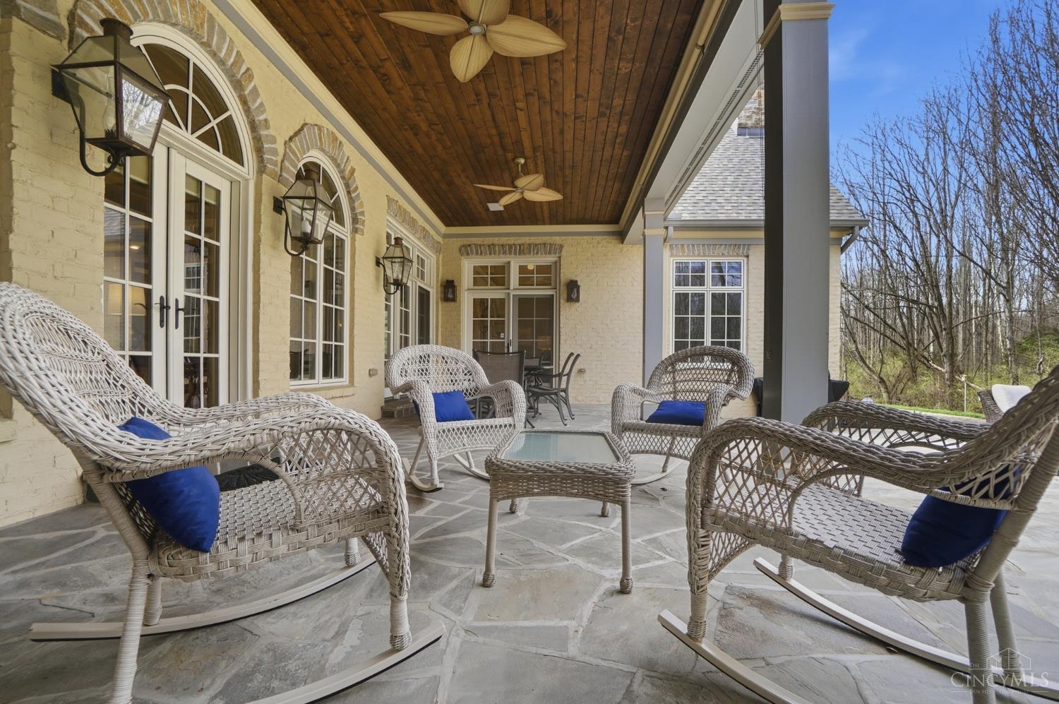 1054 Observatory Point Maineville, OH 45039 - Photo 62 of 82 View of the covered patio. Two ceiling fans to keep cool on warm summer evenings.