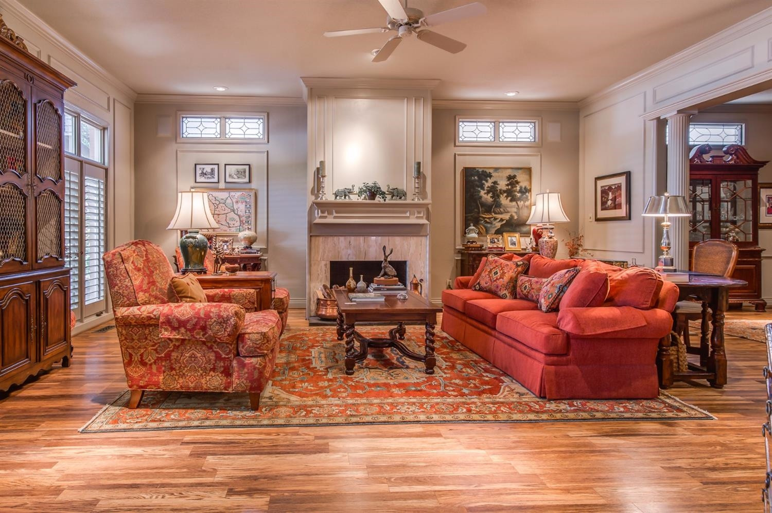 4407 7th Street Lubbock, TX 79416 - Photo 5 of 10 a living room with fireplace furniture and a window
