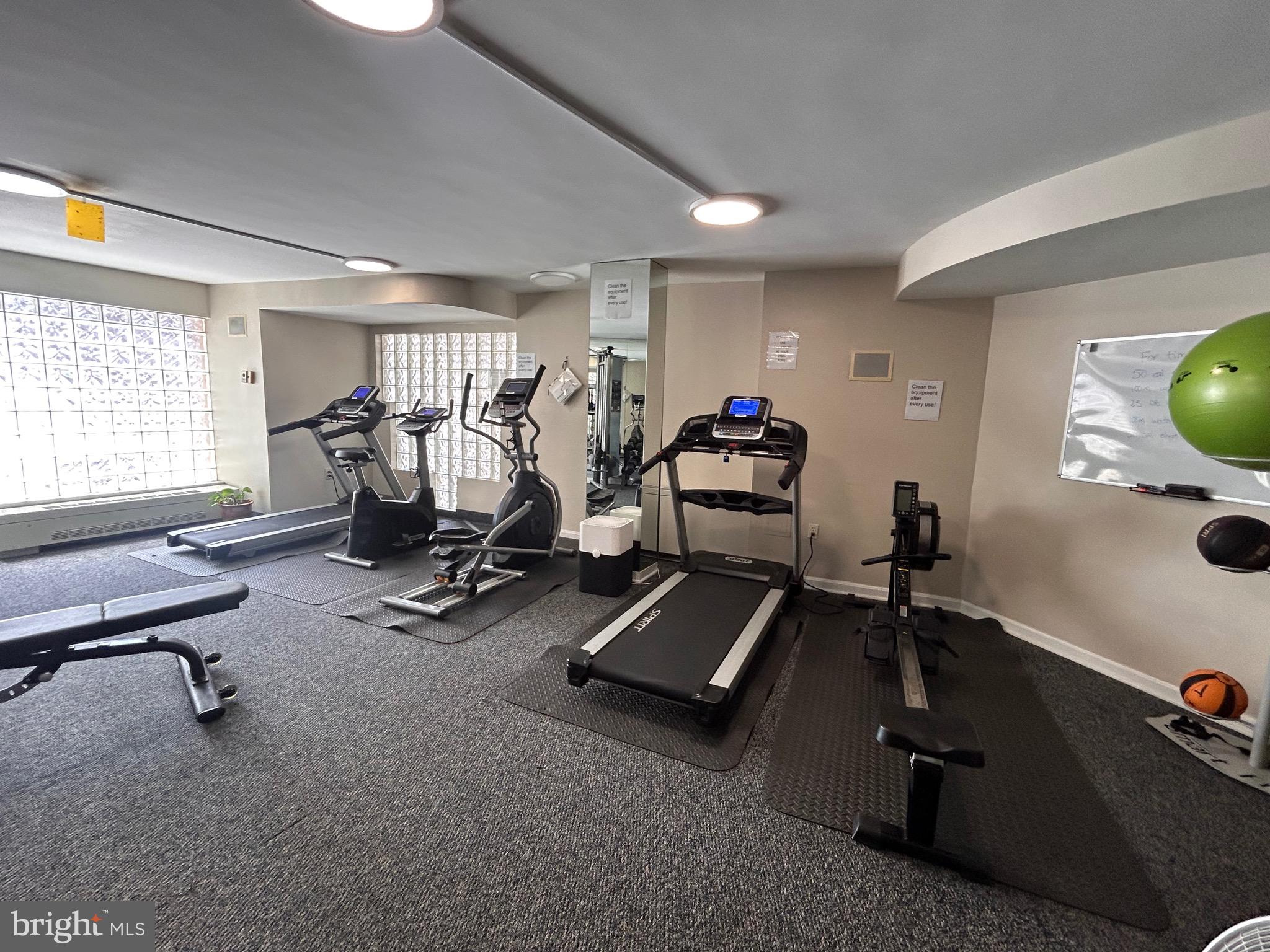 1239 Vermont Avenue Northwest, Unit 204 Washington, DC 20005 - Photo 27 of 39 a view of a room with gym equipment