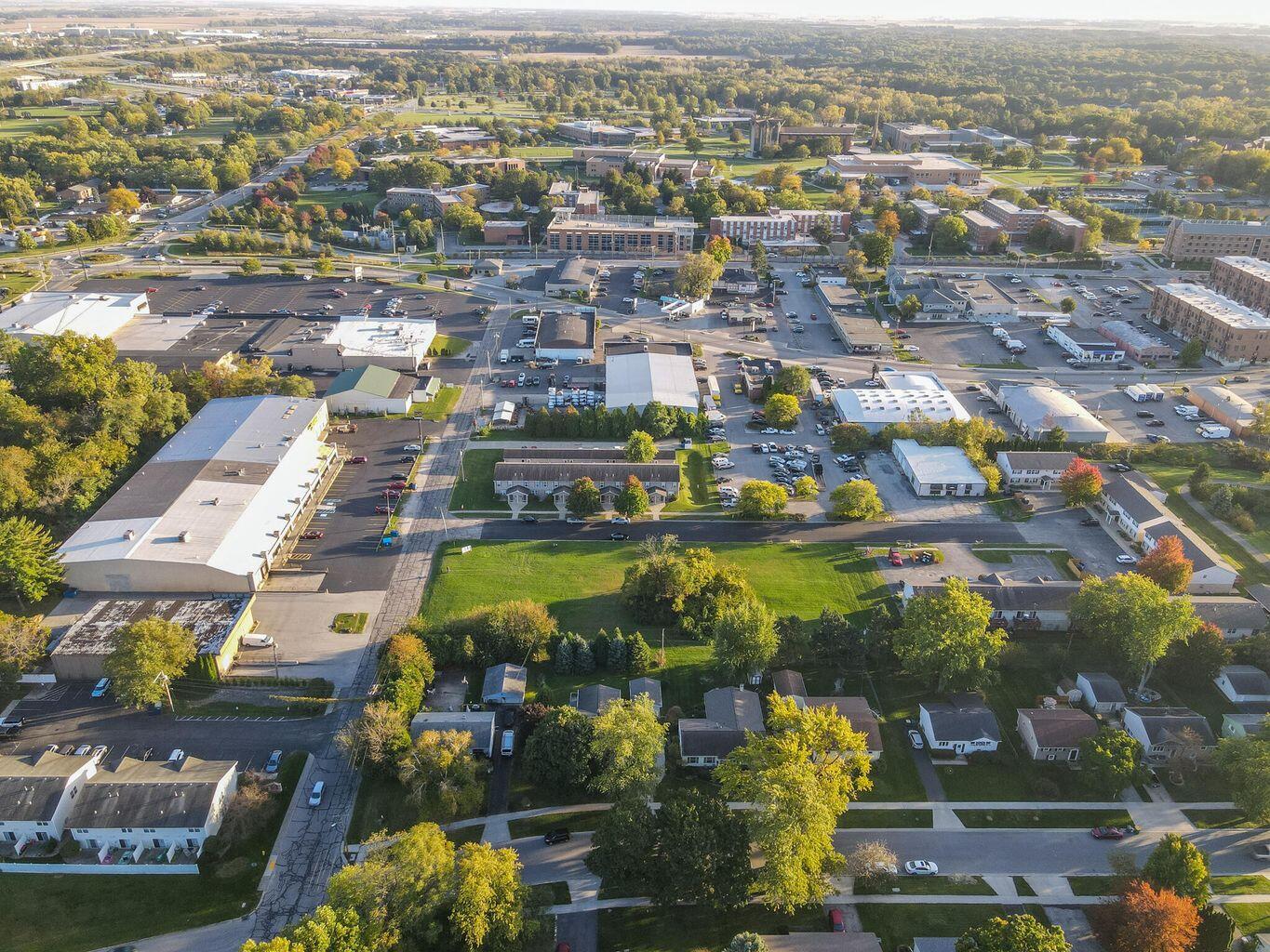 1709 Firestone Lane Valparaiso, IN 46383 - Photo 4 of 5 an aerial view of residential houses with outdoor space