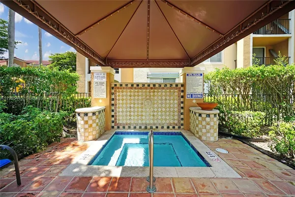 a room with garden and patio