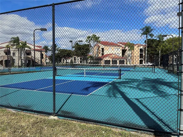 a view of a tennis court