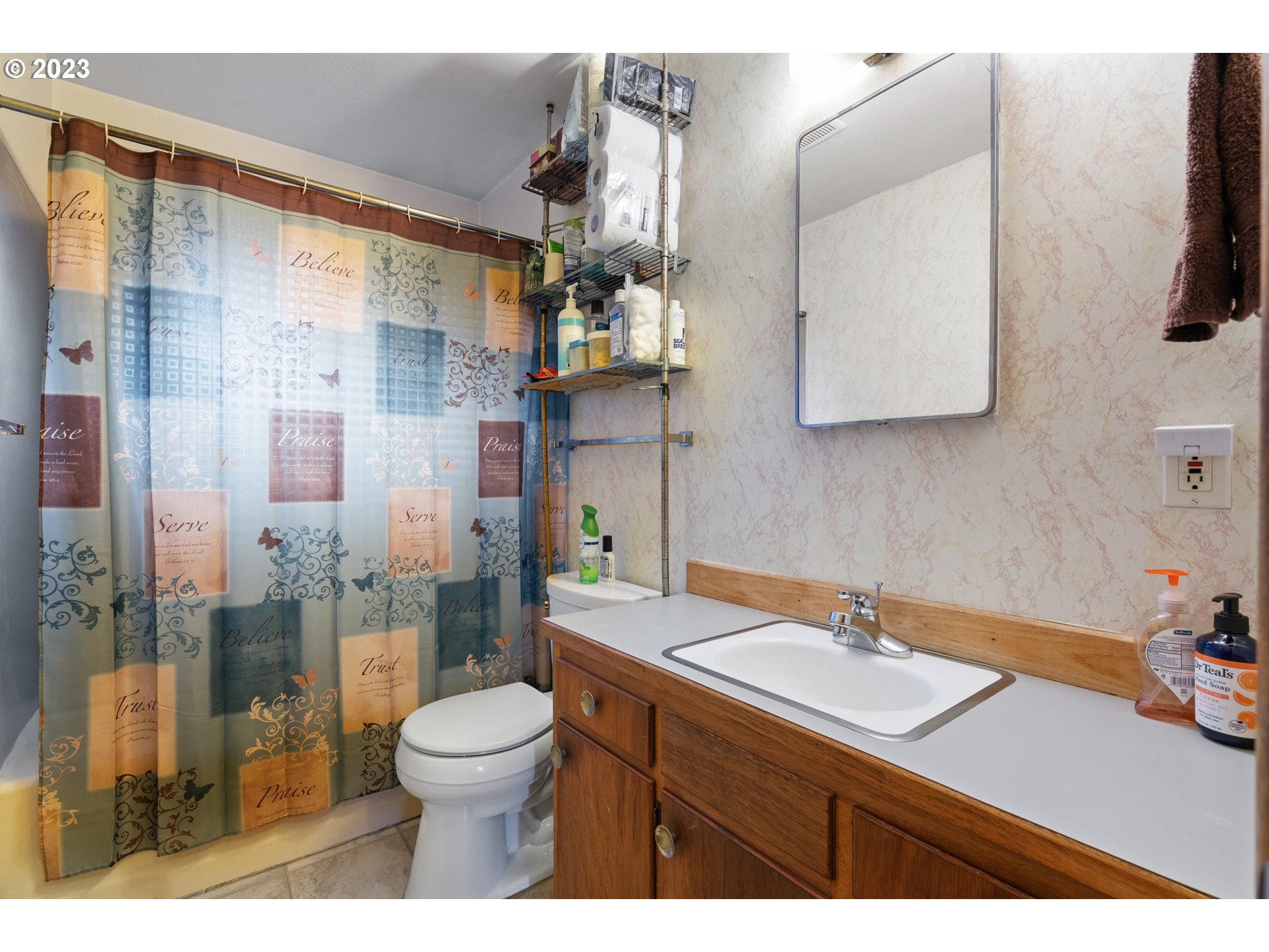 3832 North Kilpatrick Street Portland, OR 97217 - Photo 28 of 34 a bathroom with a sink toilet and shower