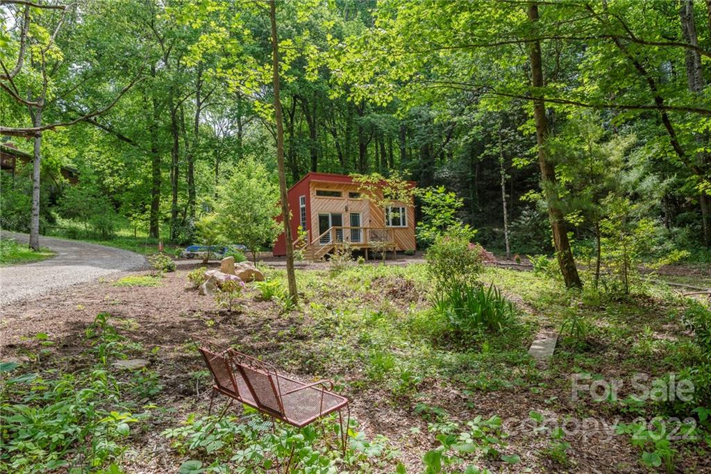 450 Lakey Gap Road Black Mountain, NC 28711 - Photo 23 of 40 an aerial view of a house with a yard
