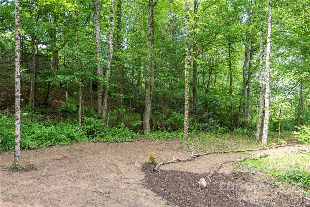 450 Lakey Gap Road Black Mountain, NC 28711 - Photo 38 of 40 a backyard of a house with a table and chairs