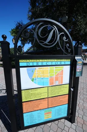 a sign on the side of a building