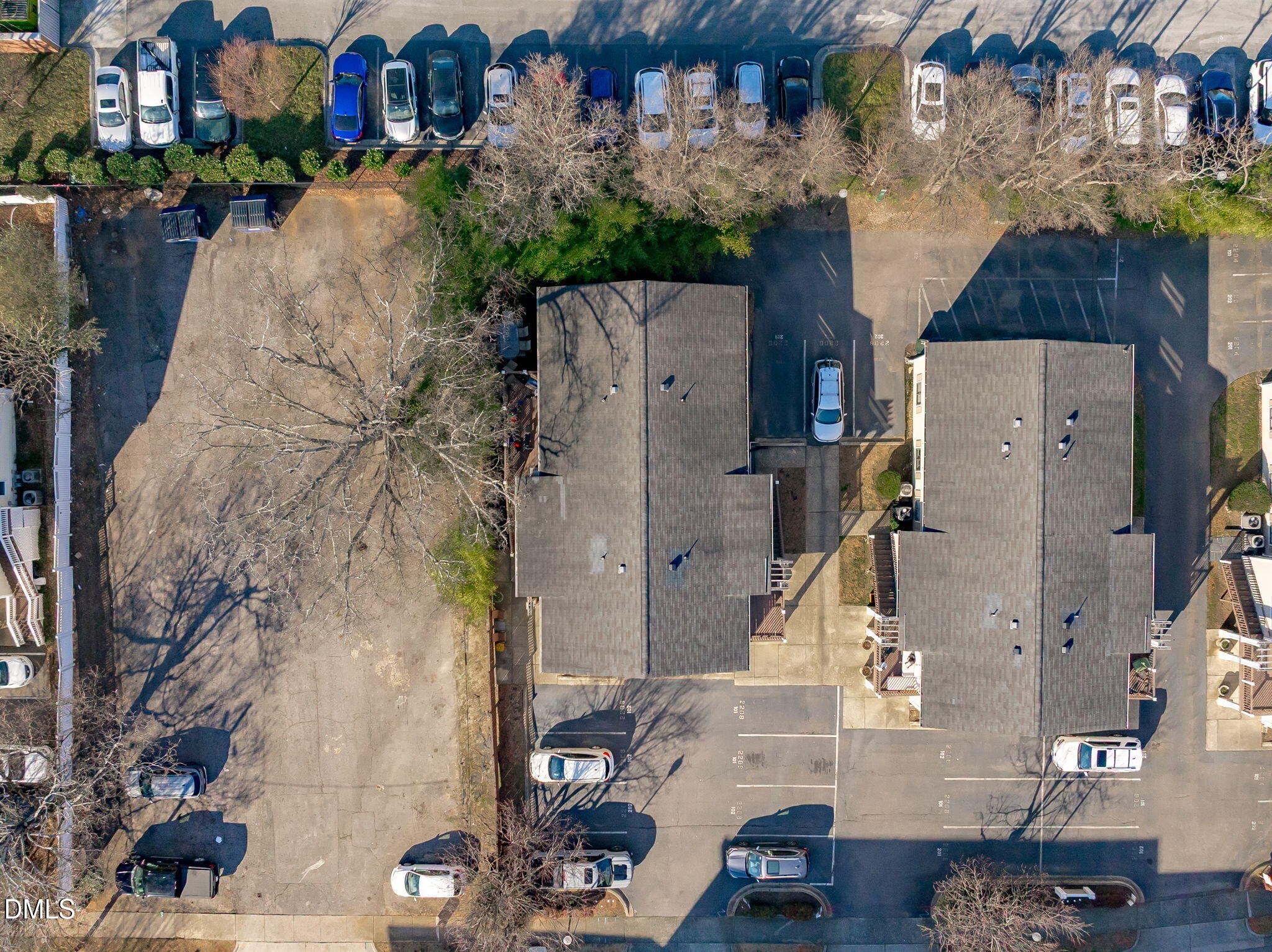 2208 Stafford Avenue Raleigh, NC 27607 - Photo 22 of 30 an aerial view of residential houses with outdoor space