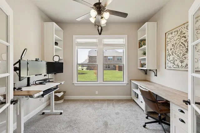 a view of workspace with windows