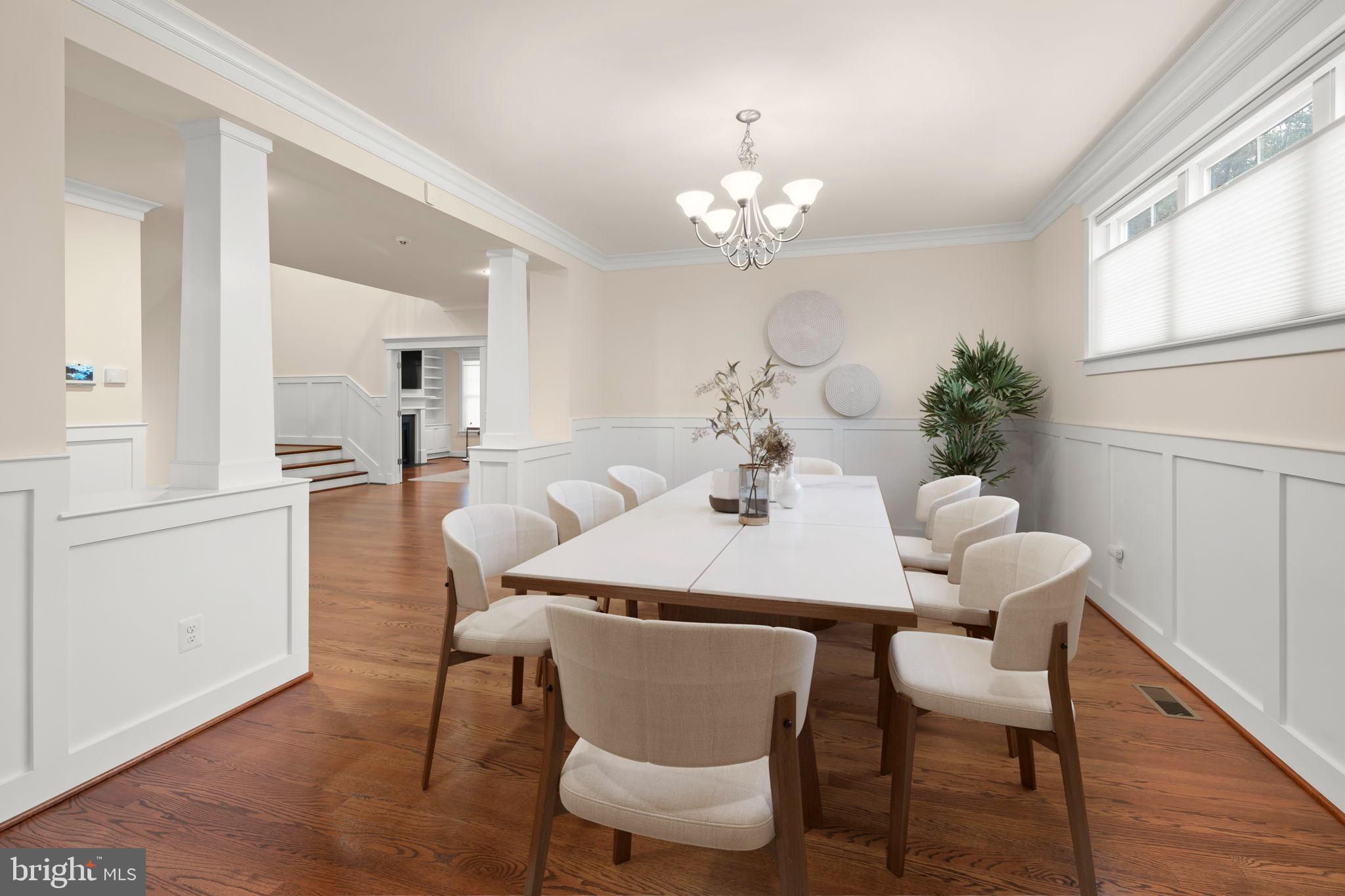 217 Pleasant Street Southwest Vienna, VA 22180 - Photo 13 of 80 a view of a dining room with furniture and wooden floor
