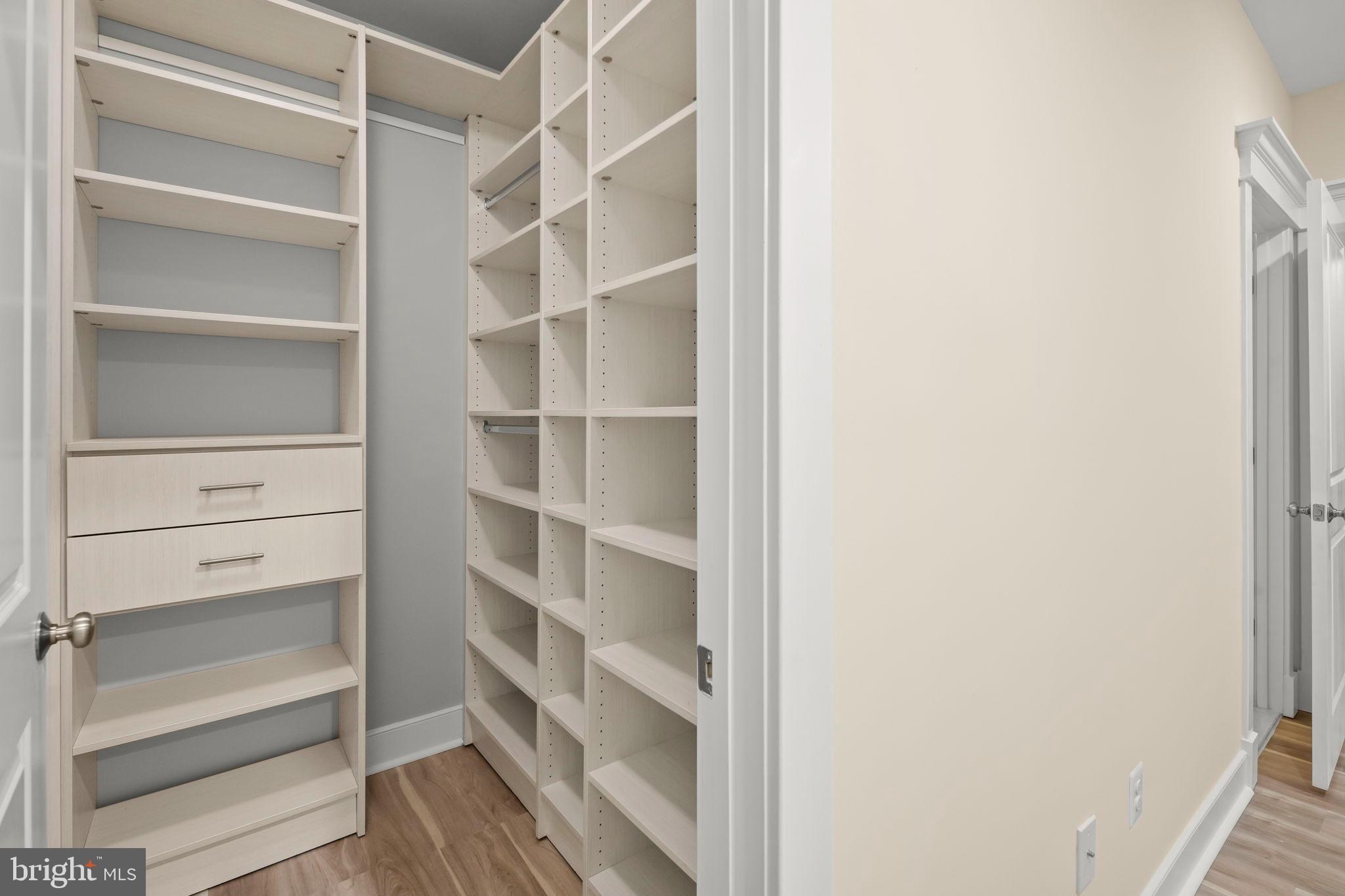 217 Pleasant Street Southwest Vienna, VA 22180 - Photo 39 of 80 a view of walk in closet with empty racks