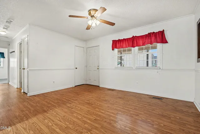 wooden floor in an empty room