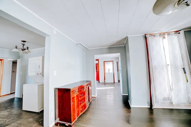 a very nice looking room with a large window