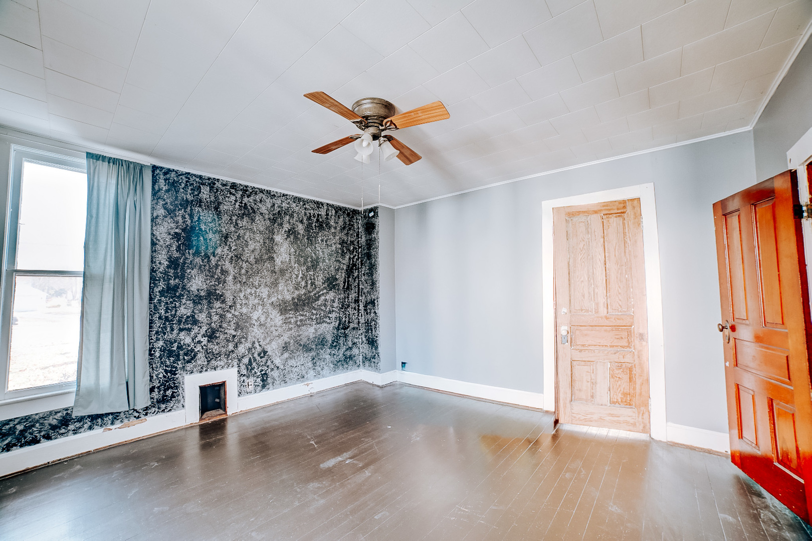 204 North Chicago Street Milford, IL 60953 - Photo 28 of 48 wooden floor in an empty room with a window