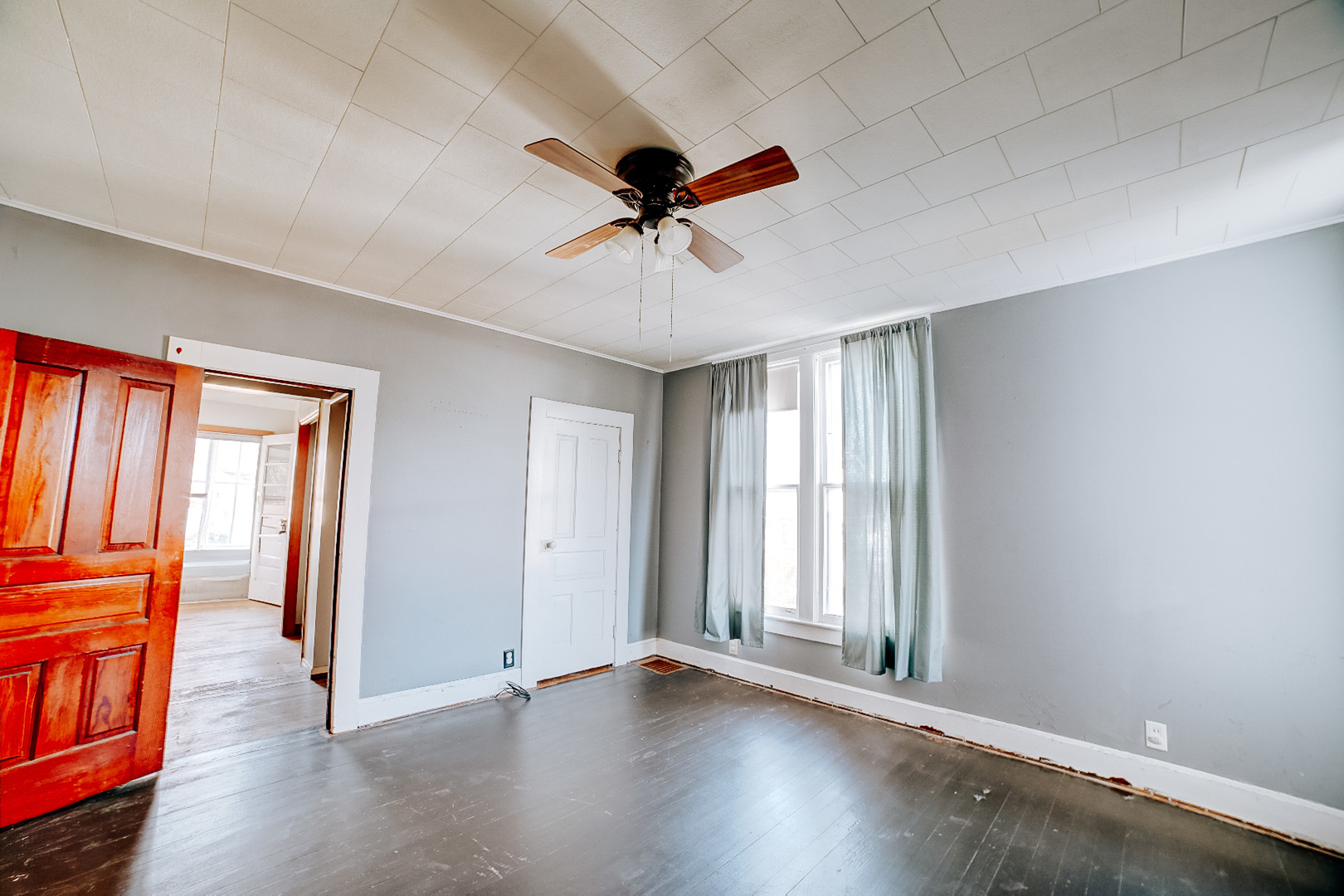 204 North Chicago Street Milford, IL 60953 - Photo 30 of 48 wooden floor in an empty room with a window