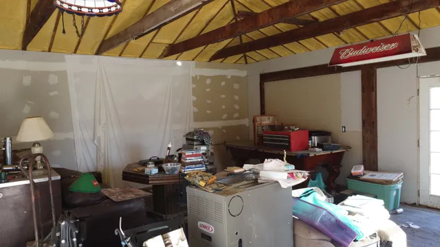 a room with storage and utility