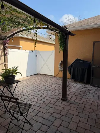 a room with a dresser and a wooden floor