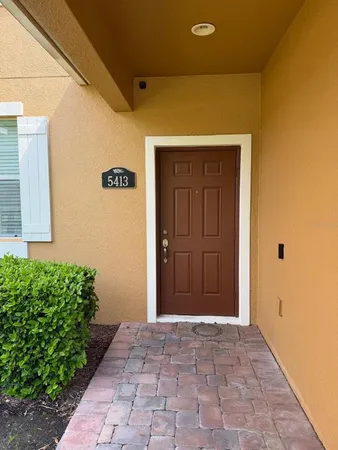 a view of front door of a house