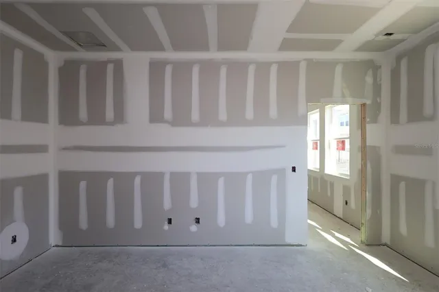 a view of wooden door