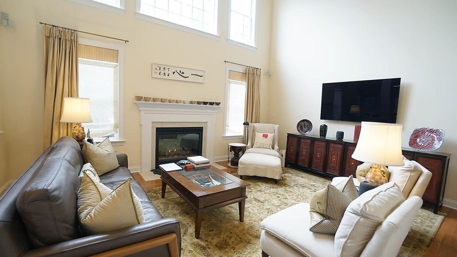 10217 Sporting Club Drive Raleigh, NC 27617 - Photo 17 of 45 Living room is wired with speakers, receiver and amp. Living Room