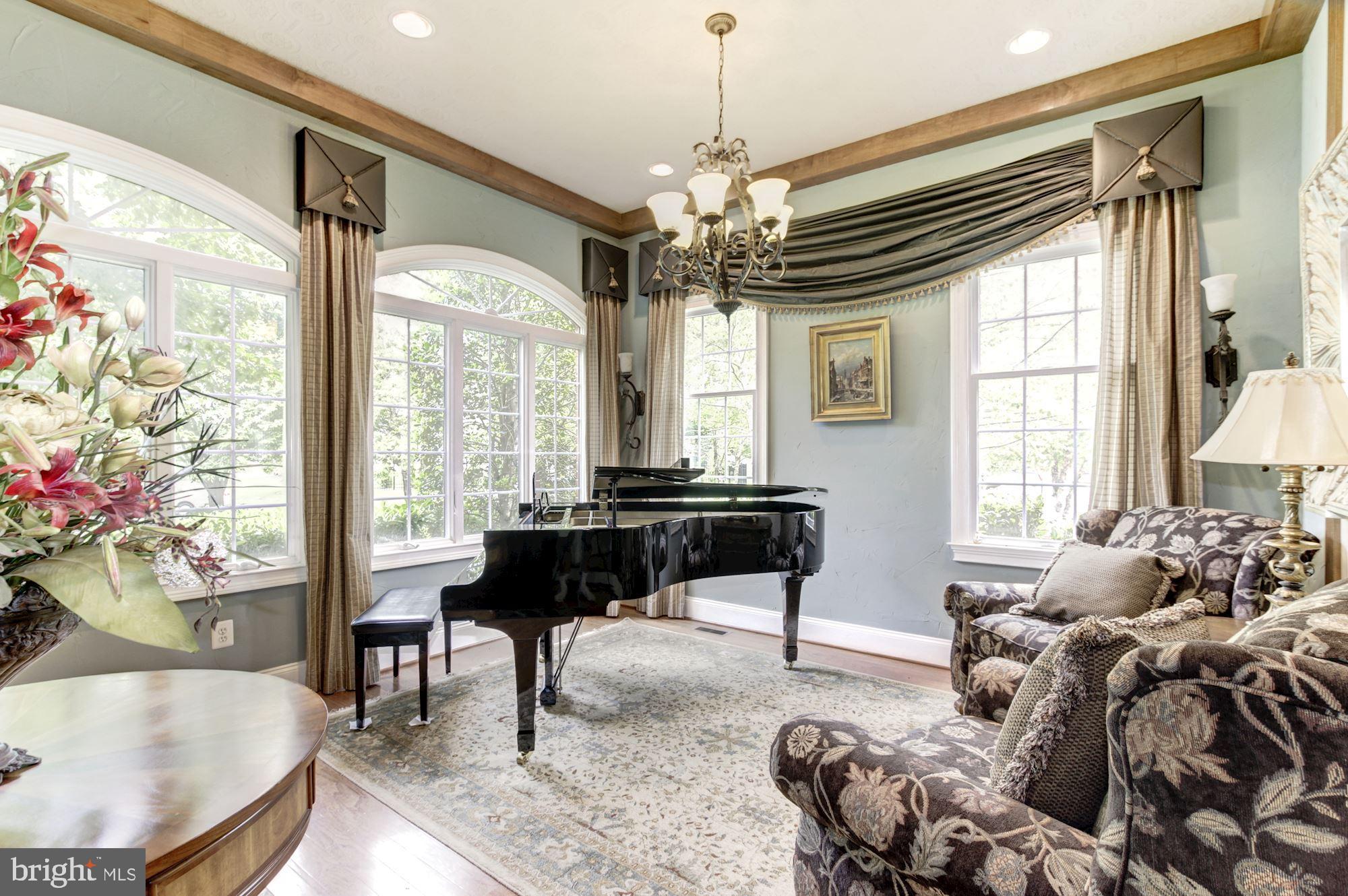 10600 Rivers Bend Lane Potomac, MD 20854 - Photo 11 of 42 Music Room with Walls of Windows