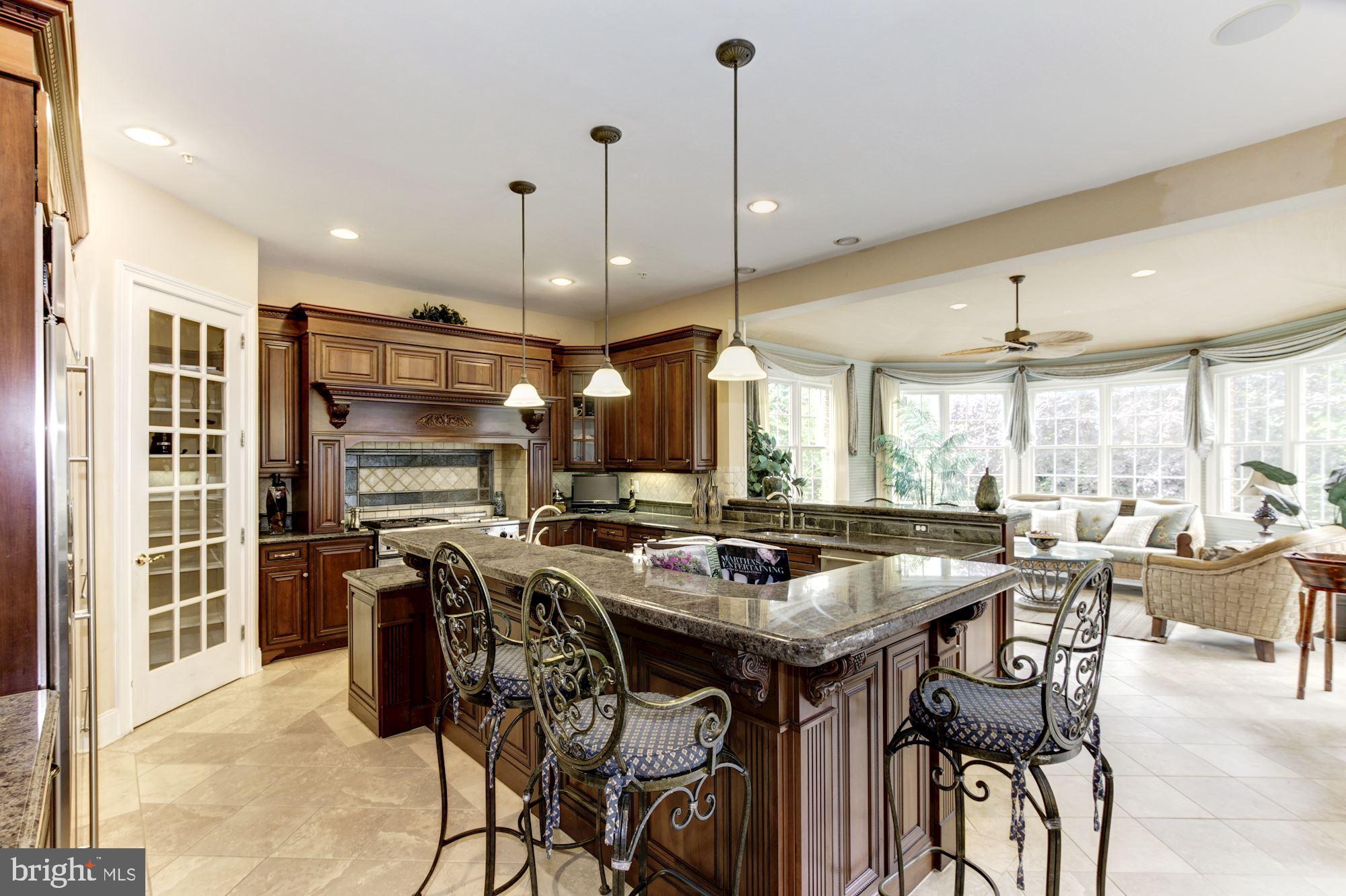 10600 Rivers Bend Lane Potomac, MD 20854 - Photo 42 of 42 Open Kitchen Floor Plan w/Center Island