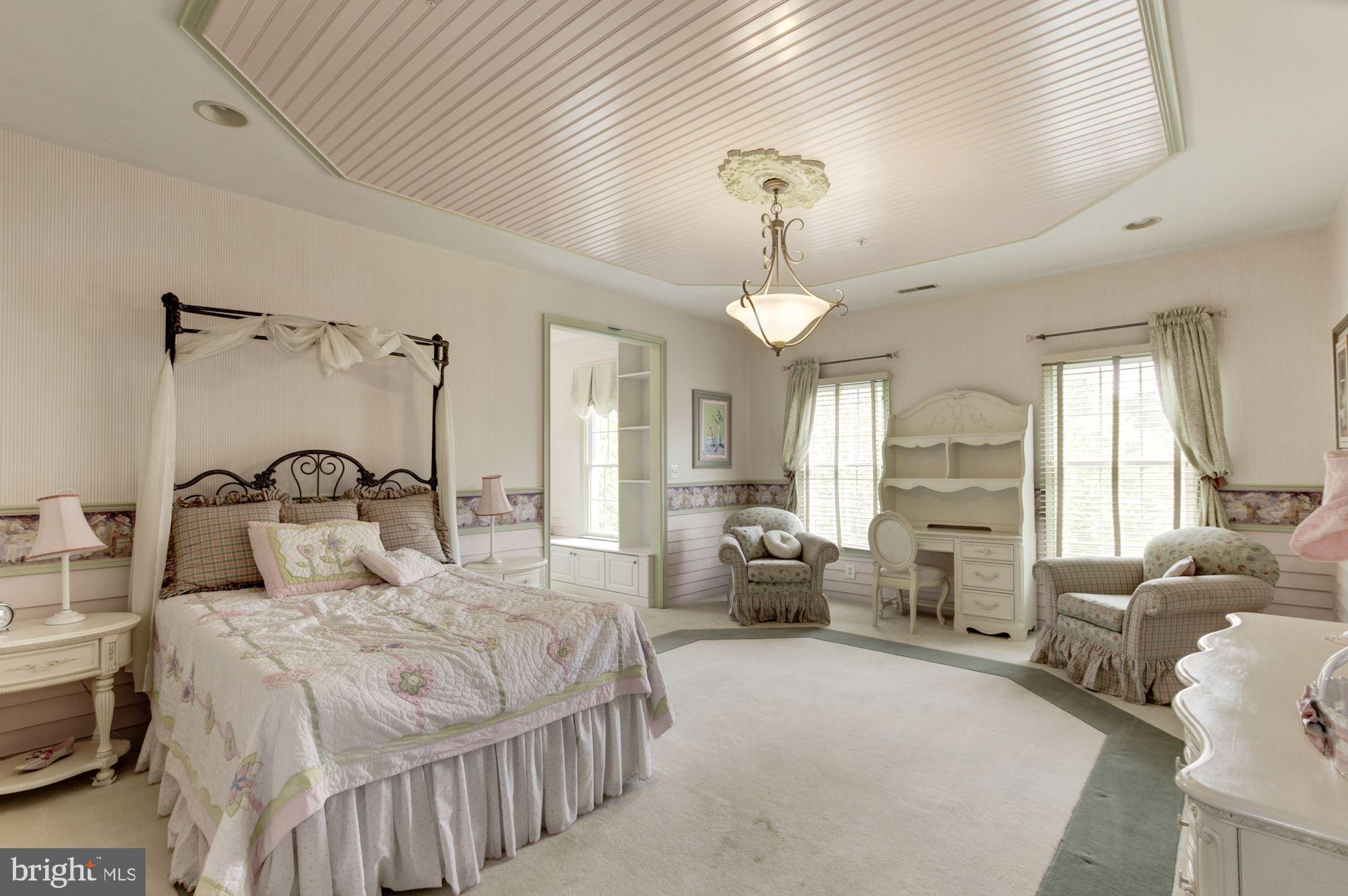 10600 Rivers Bend Lane Potomac, MD 20854 - Photo 25 of 42 Bedroom #2 - Daughter's Suite, Custom Ceiling
