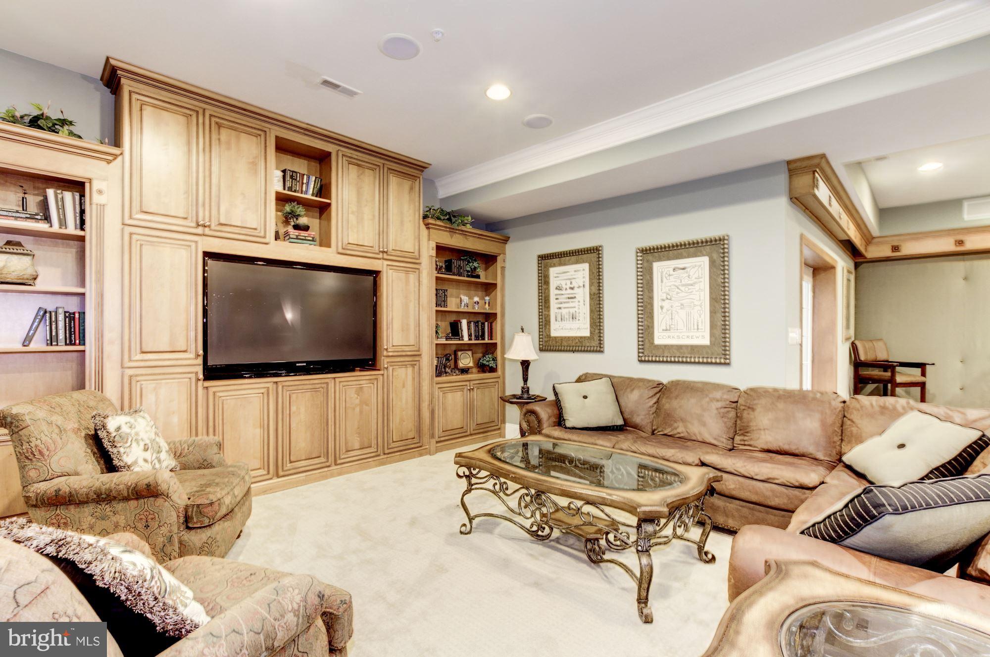 10600 Rivers Bend Lane Potomac, MD 20854 - Photo 32 of 42 Recreation Room w/Custom Built-Ins