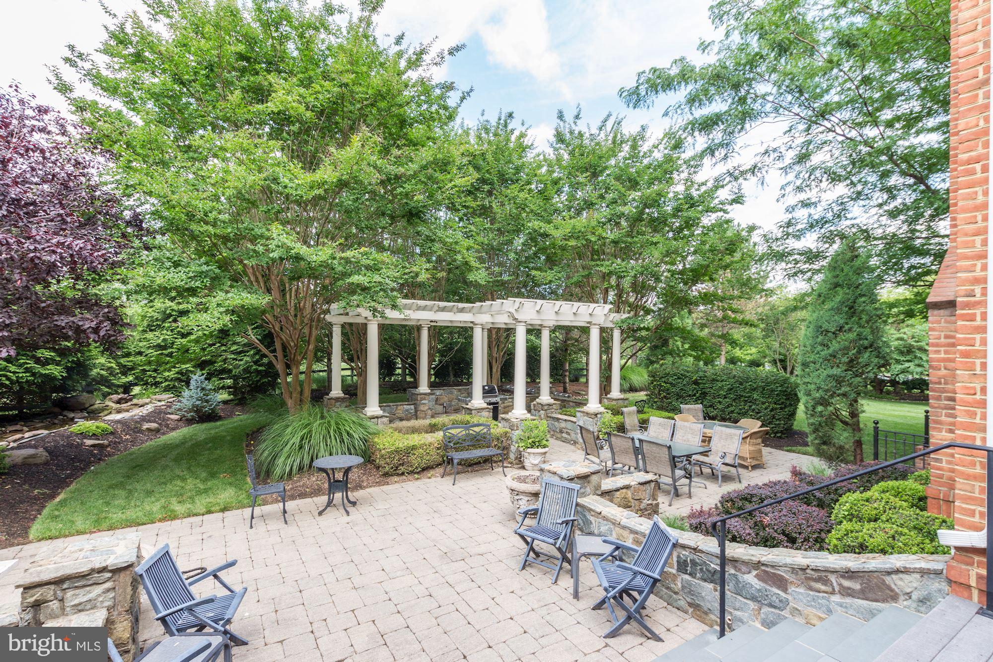 10600 Rivers Bend Lane Potomac, MD 20854 - Photo 39 of 42 Extensive Hardscaping - Terrace, Pergola