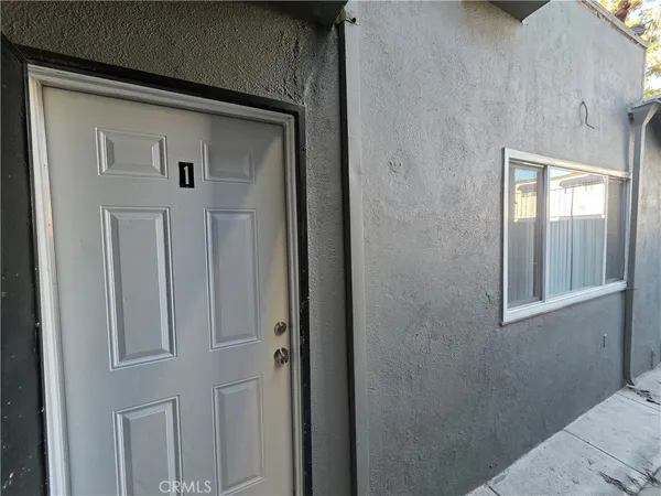 a view of front door