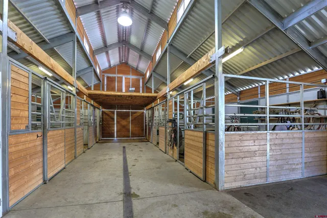 a view of a pathway of a building