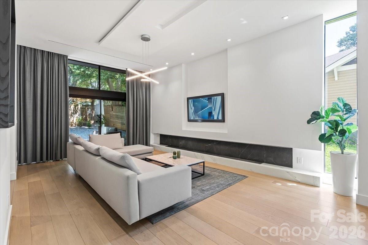 1620 South Tryon Street Charlotte, NC 28203 - Photo 5 of 29 a living room with furniture large window and potted plants