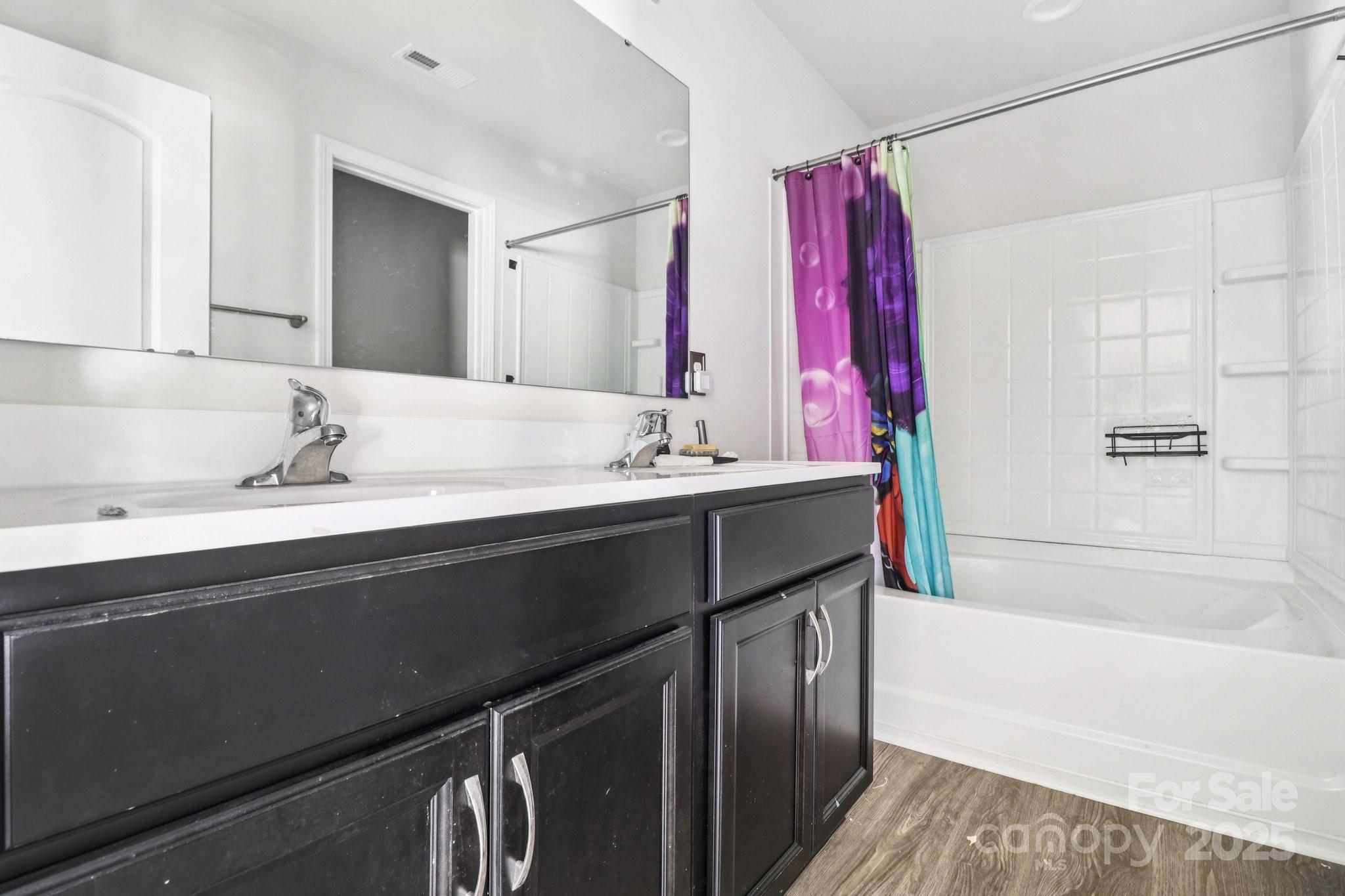 100 South Gregory Street Lancaster, SC 29720 - Photo 18 of 27 a bathroom with a sink double vanity and a bathtub