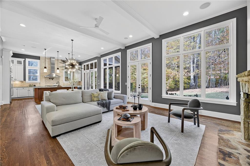 3640 Rivers Call Boulevard Atlanta, GA 30339 - Photo 8 of 63 a living room with furniture and a large window