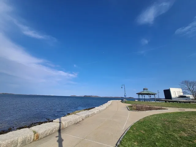 a house view with a lake view