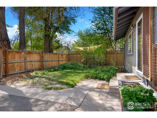 a backyard of a house