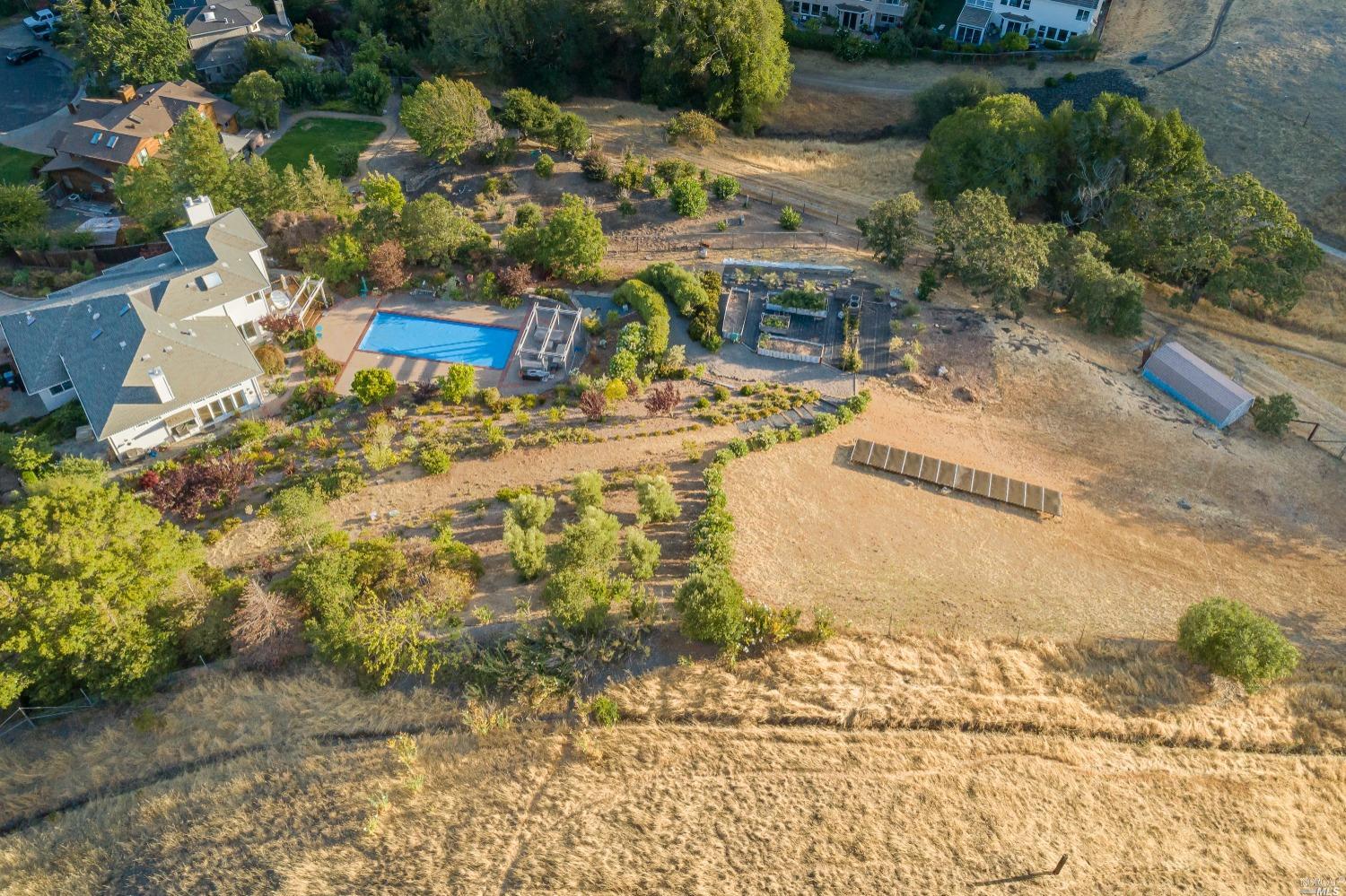 a view of outdoor space with seating area