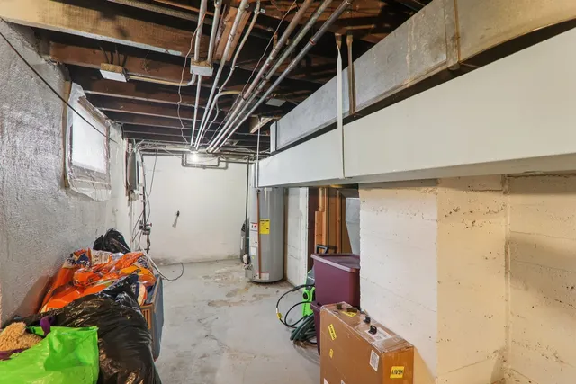 a view of storage and utility room