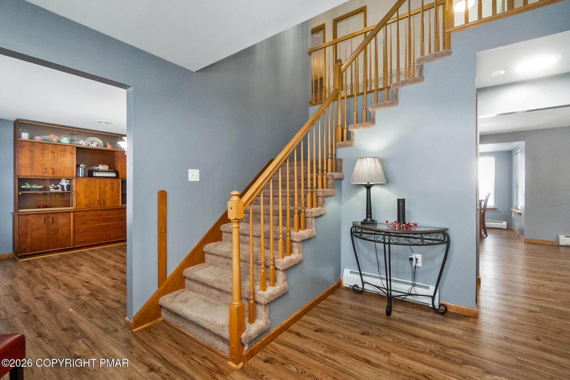 95 Benns Hill Road Bangor, PA 18013 - Photo 13 of 70 a view of entryway and hall with wooden floor