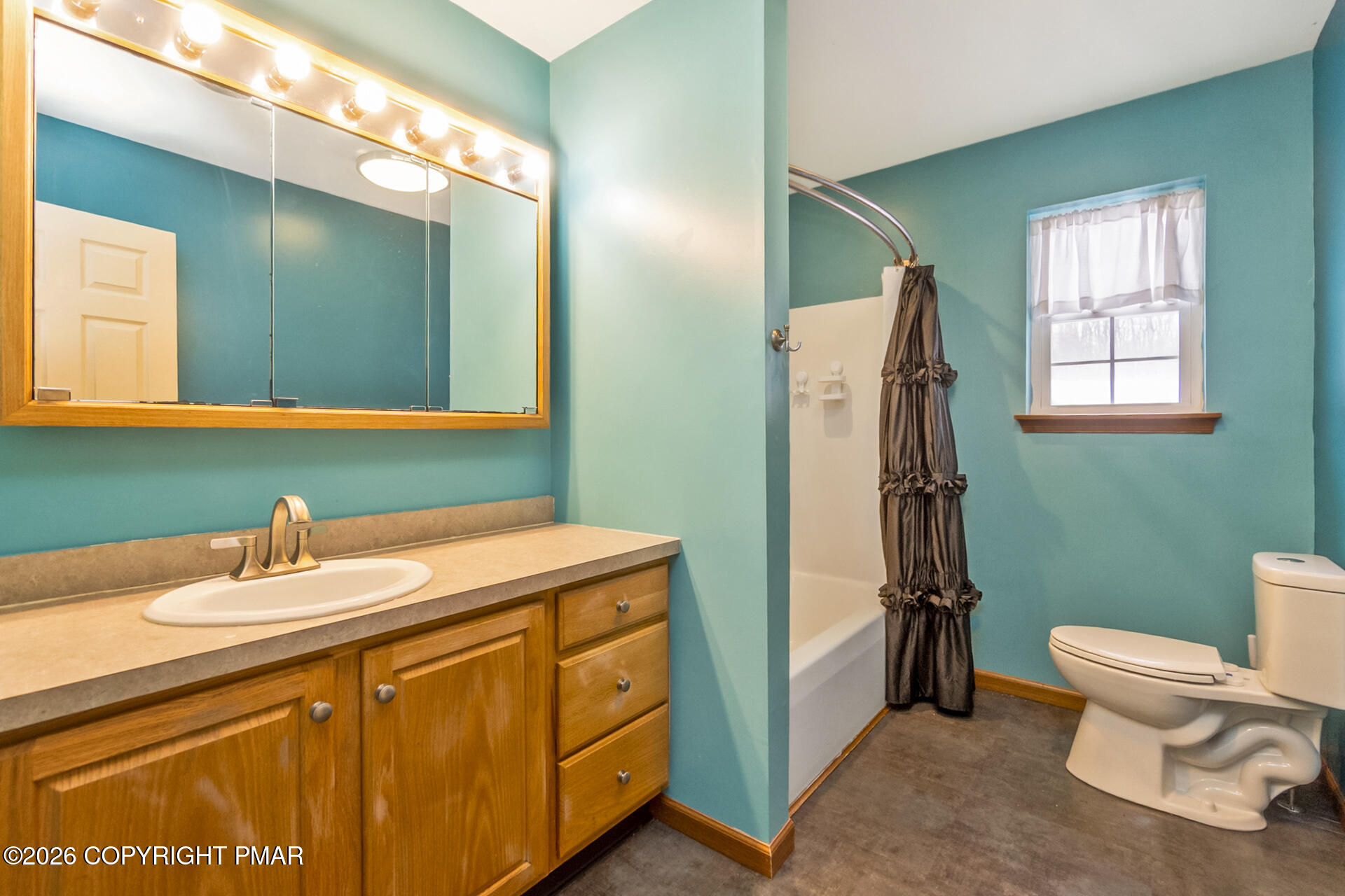 95 Benns Hill Road Bangor, PA 18013 - Photo 51 of 70 a bathroom with a sink a toilet and mirror