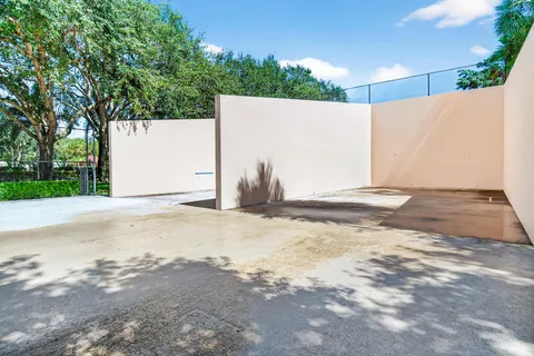 a view of a backyard of a house