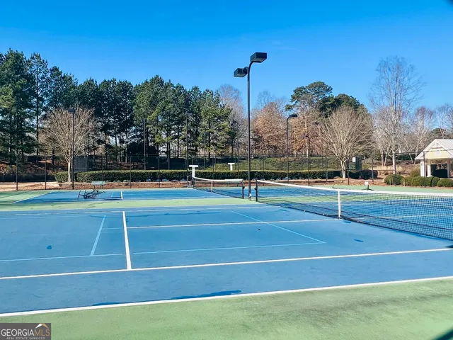 a view of a tennis court
