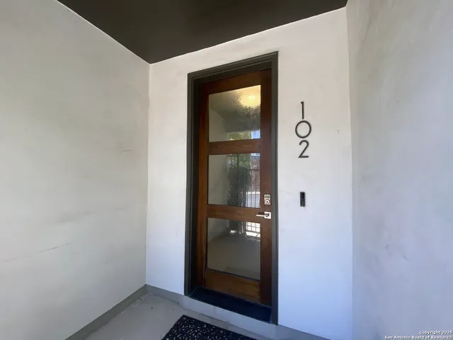 a view of front door