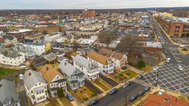an aerial view of a city