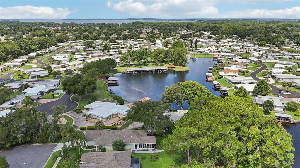2512 Baywater Road Tavares, FL 32778 - Photo 70 of 75 an aerial view of a house with a lake view